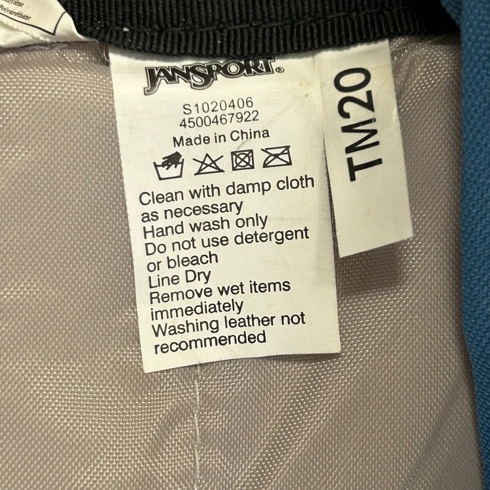 JanSport Messenger Laptop Bag Blue Gray Crossbody Travel School Organizer